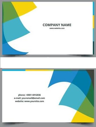 Business Card Template Layout Free Vector