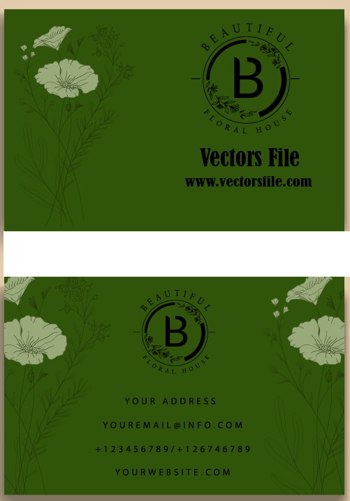 Business Card Templates Elegan Vector File