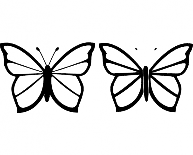 Butterfly 26 Free DXF Vectors File