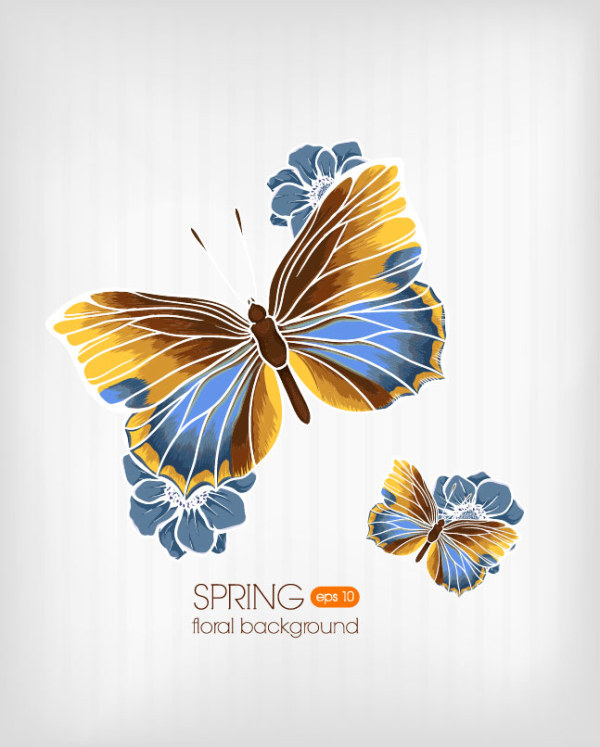 Butterfly Beautiful Background Sample Free Vector