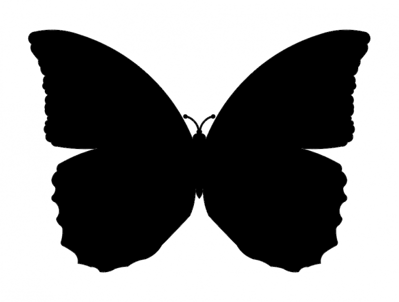Butterfly Kelebek Free DXF Vectors File