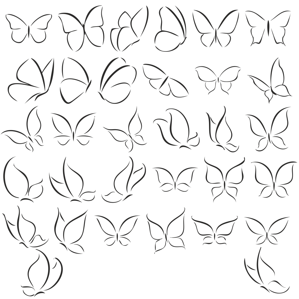 Butterfly vector Pack Design CDR File