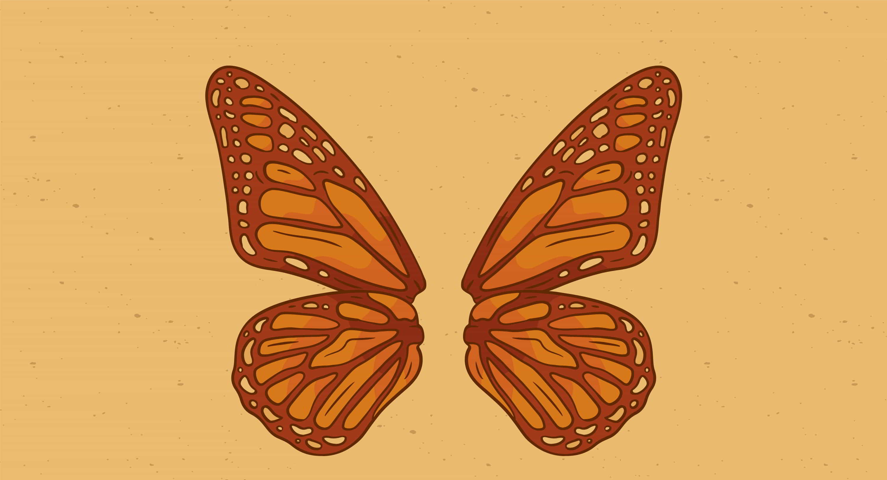 Butterfly Wings Illustration Free Vector
