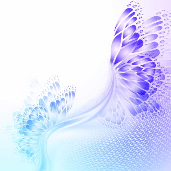 Butterfly Wings with Abstract Free Vector
