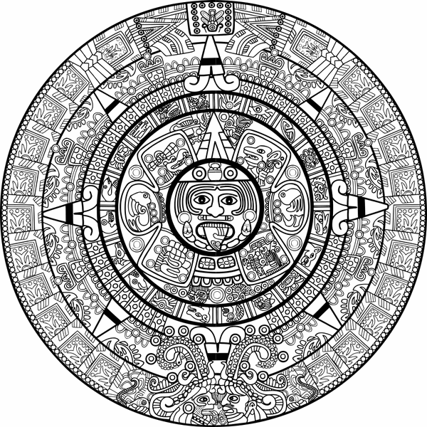 Calendar Mayan Free Vector CDR File