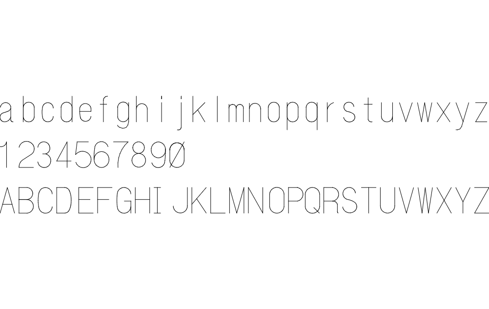 Capital and Small Alphabet DXF Vectors File