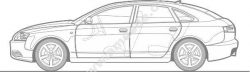 Car Sketch Line Art CDR Vectors File