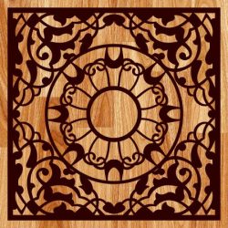 Carved gift Box pattern for Laser Cut DXF File