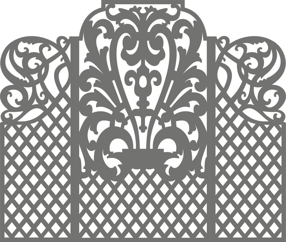 Carved Wedding Screen Vector CDR File