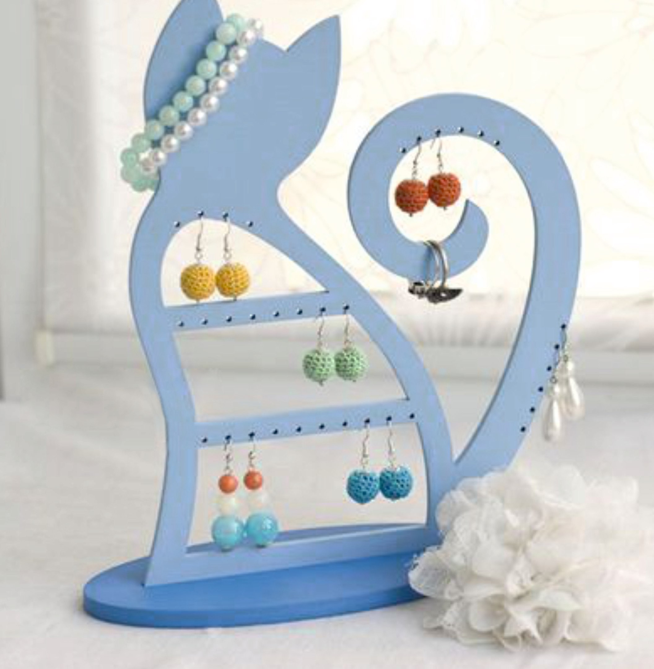 Cat Jewelry Stand Free CDR Vectors File