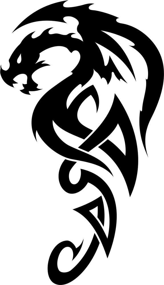 Celtic Dragon Tattoo Vector Free CDR Vectors File