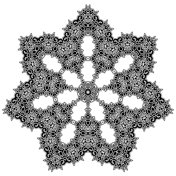 Celtic Knot Ornament Snowflake Vector SVG File