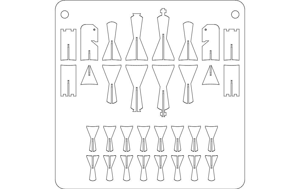 Chess DXF File
