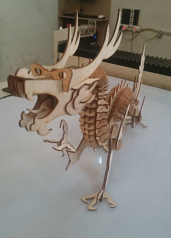 Chinese Dragon Laser Cut CDR File