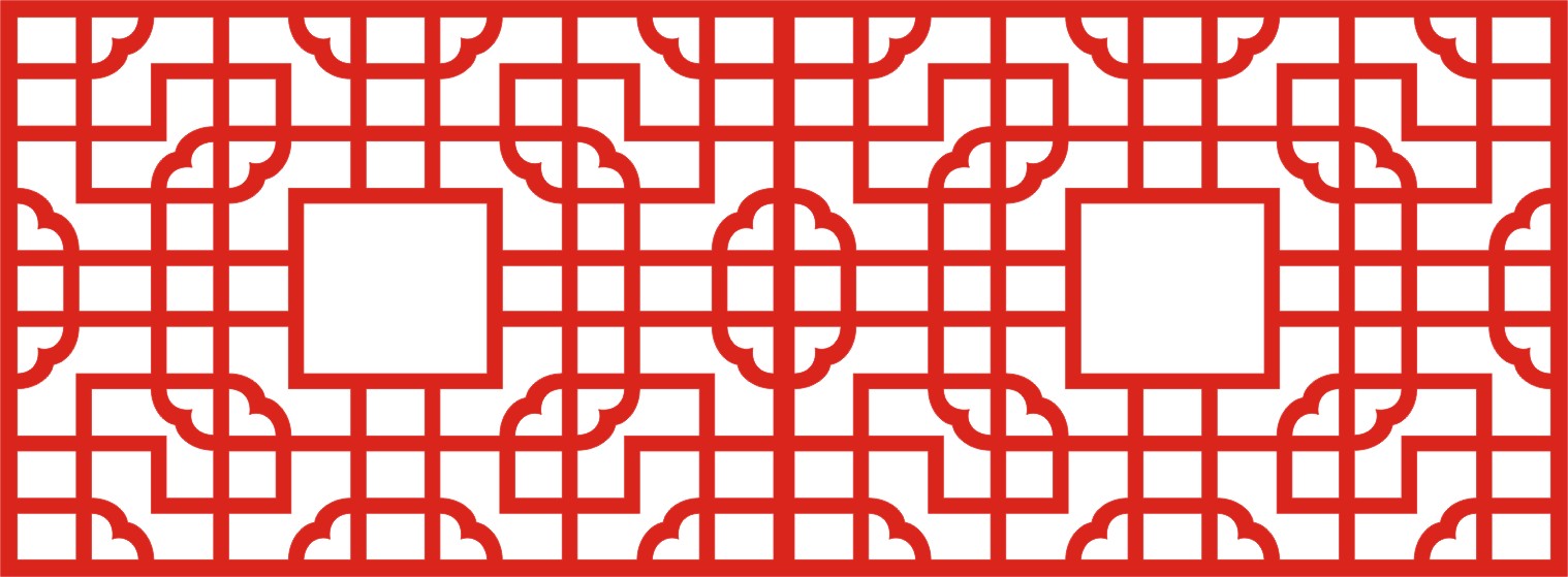 Chinese Oranamental Seamless Panel Laser Cut CDR File