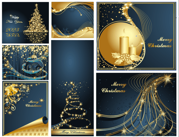 Christmas Decorative Dream Background Template Free Vector