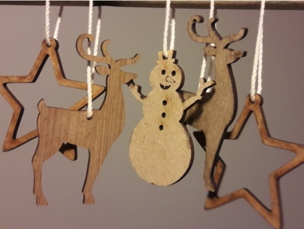 Christmas Ornament Decoration for Free Laser Cut File