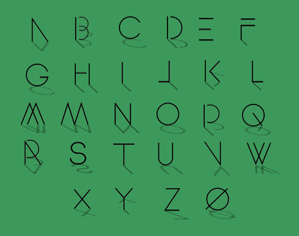 Classical Flat Alphabet Design Free Vector Ai and CDR File