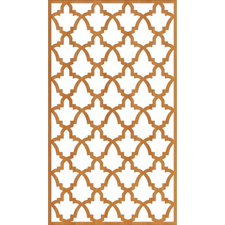 Cnc Laser Cut Floral Wall Partition Design Free Vector DXF File