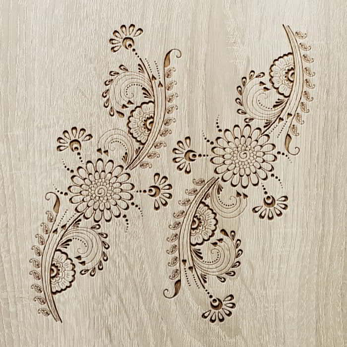 CNC Laser Cut Indian Ornament Design CDR and Ai Vector File