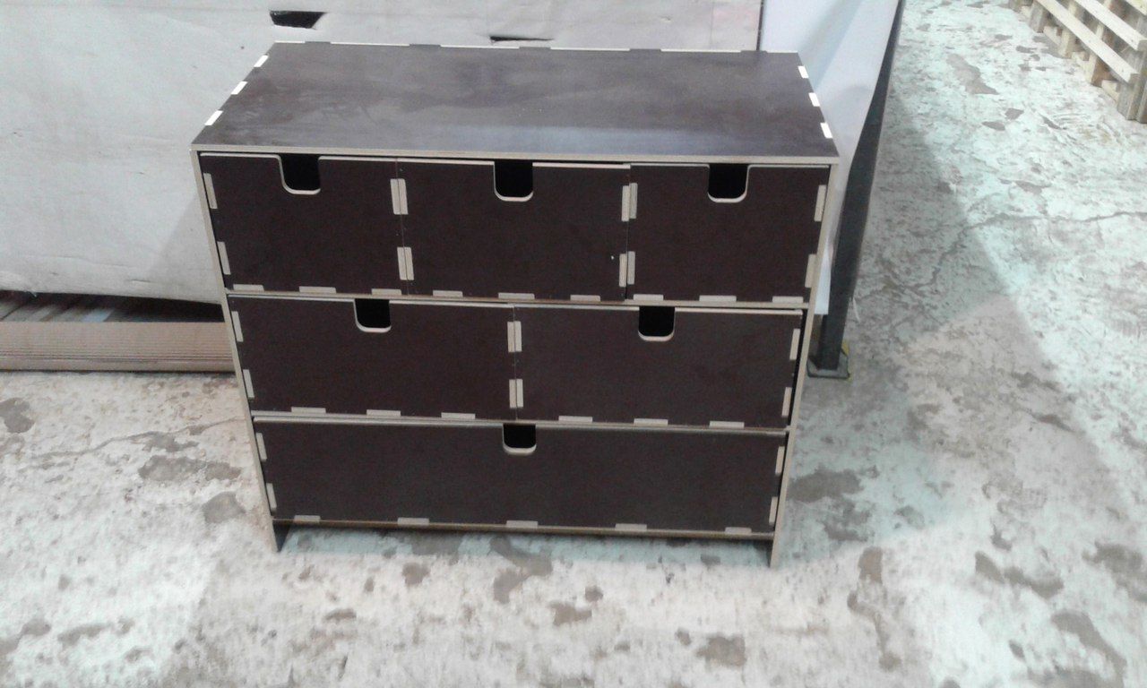 CNC Laser Cut Wooden Storage Box DXF File