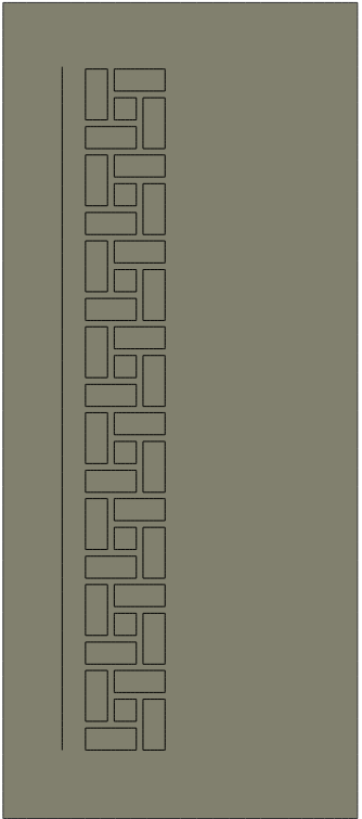 CNC Router Wooden Door Panel Design Vector File