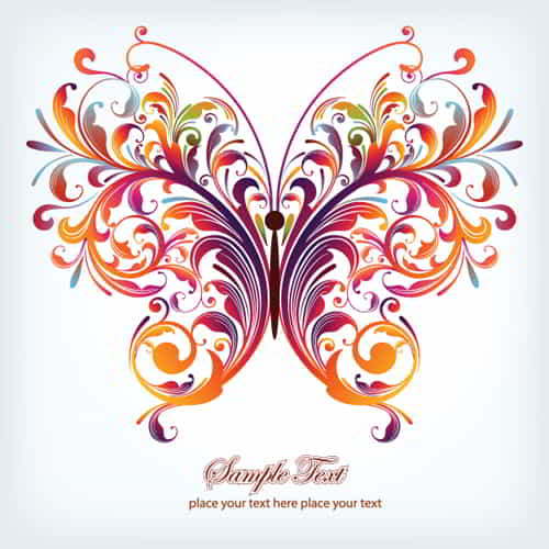 Colorful Abstract Butterfly Design