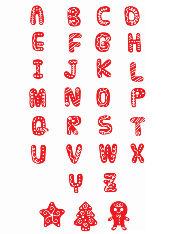 Cookies Alphabet Letters Font Free Vector File