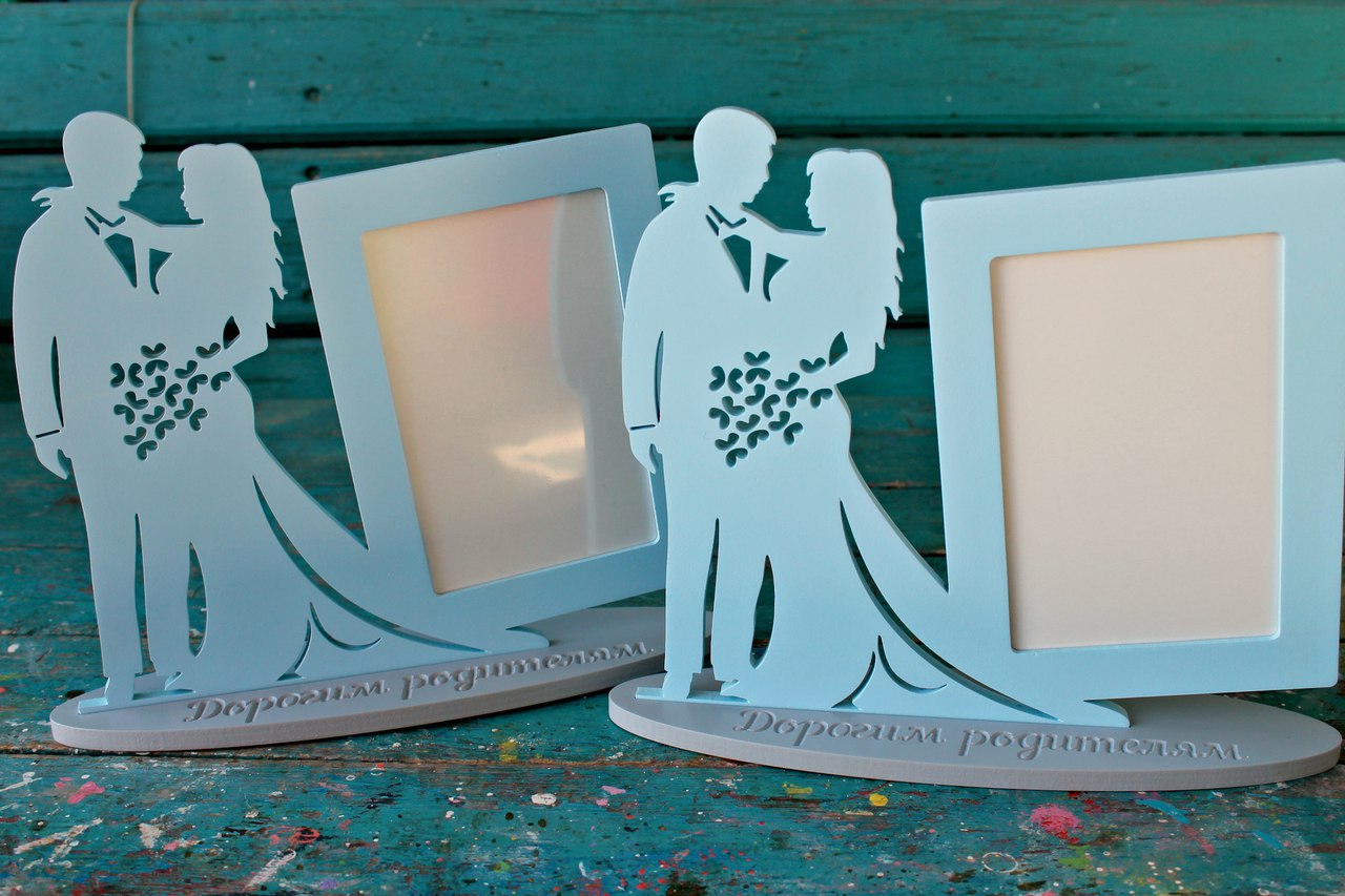 Couple Picture Frame Laser Cut CDR File