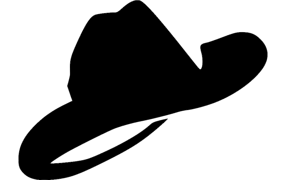 Download Cowboy Hat Free DXF Vectors File Free Download | Vectors File