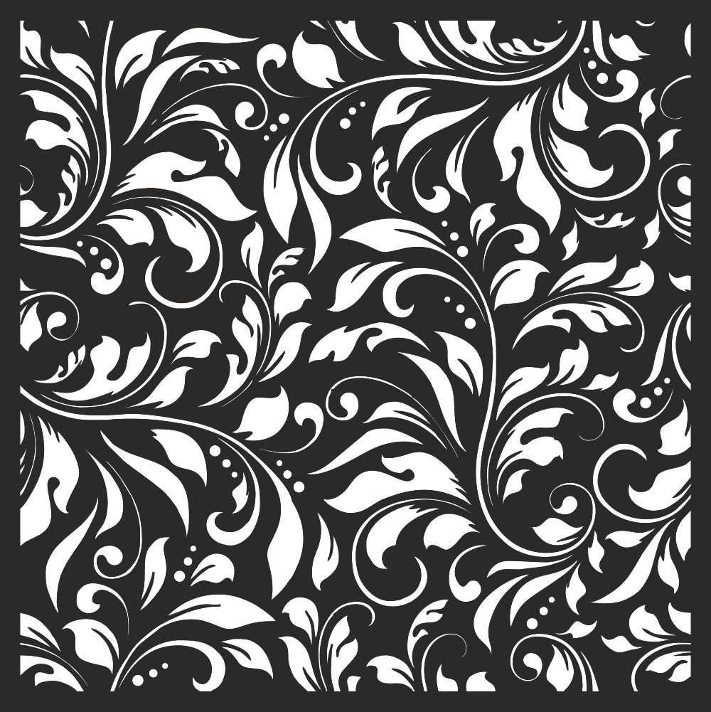 Damask Floral Vector Seamless Pattern Laser Cut Free CDR File Free ...