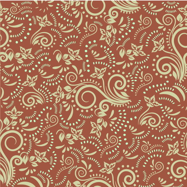 Damask Pattern Floral Sketch Repeating Messy Design Free Vector Free ...