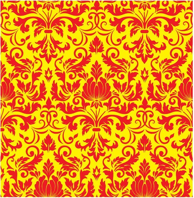 Damask Seamless Pattern Element Classical Ornament Free Vector