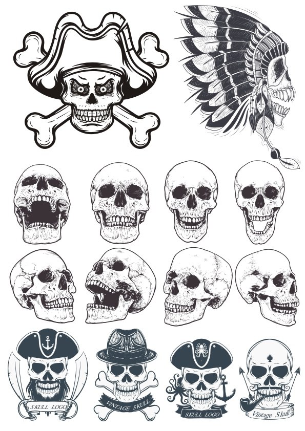 Danger Skull Sticker CDR Vectors File Free Download | Vectors File