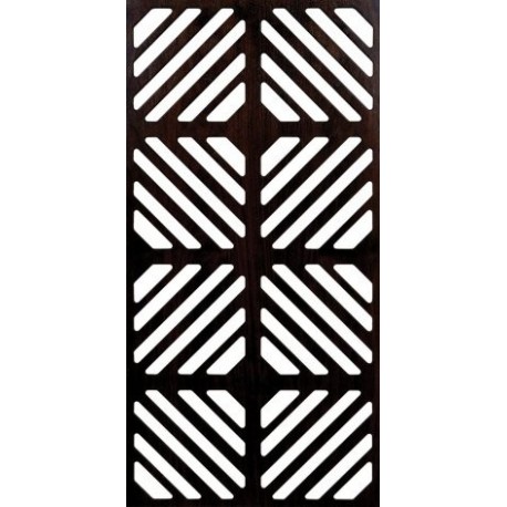 Decorative Box Shape Grille Panel DXF File