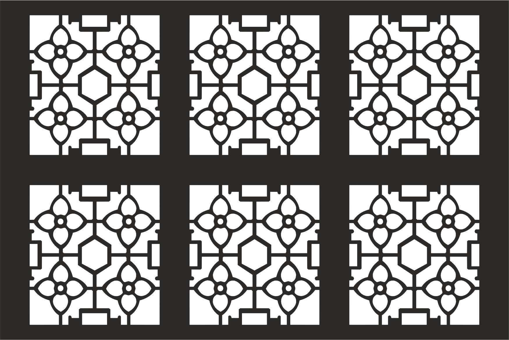 Decorative Grille Pattern Free CDR Vectors File