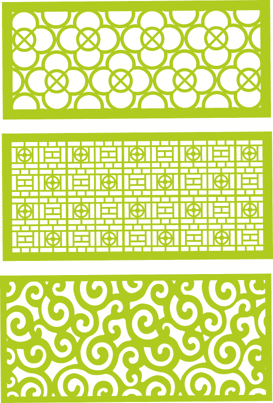 Decorative jali patterns Laser Cut CDR File