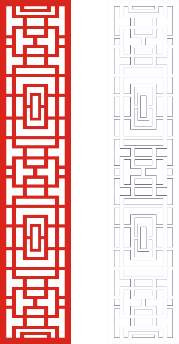 Decorative Lettice Seamless Strips CDR File