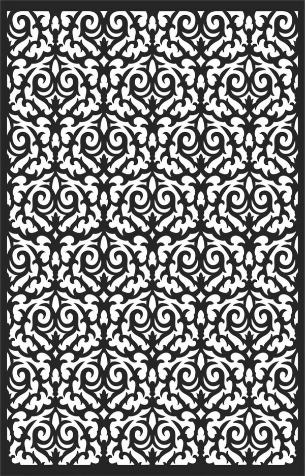 Decorative Panel Room Divider Screen Pattern DXF File