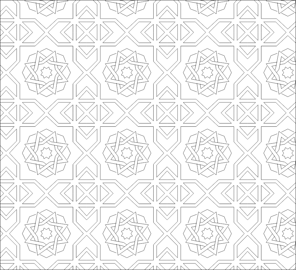 Decorative pattern AutoCAD Drawings Free DWG File