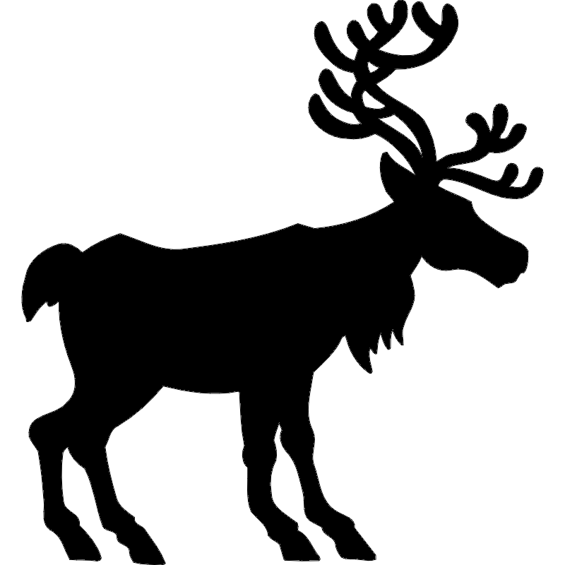Deer Animal Laser Cut Free DXF Vectors File