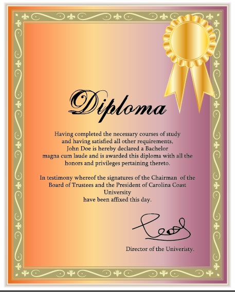 Diplomas and Certificates Design Free Vector Template