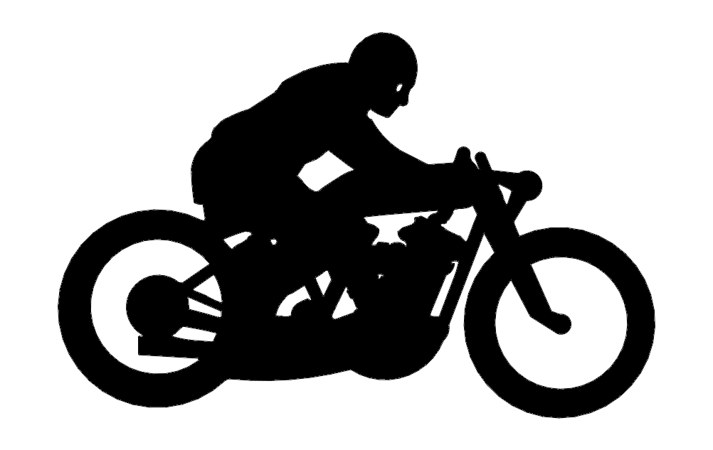 Dirt Track Motorcyle DXF File