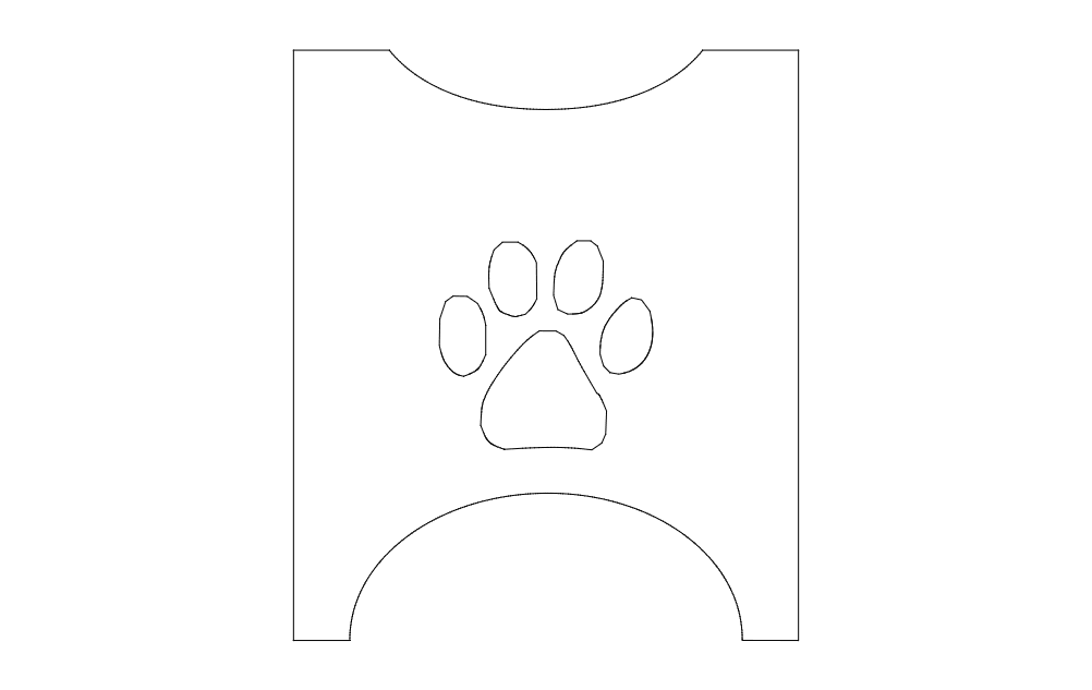Dog Bowl Stand Sides Free Dxf File For Cnc DXF File