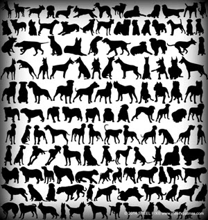 Dogs Free DXF Vectors File