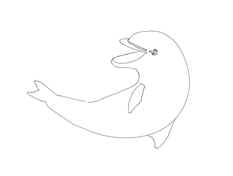 Dolphin CNC Router Free DXF File