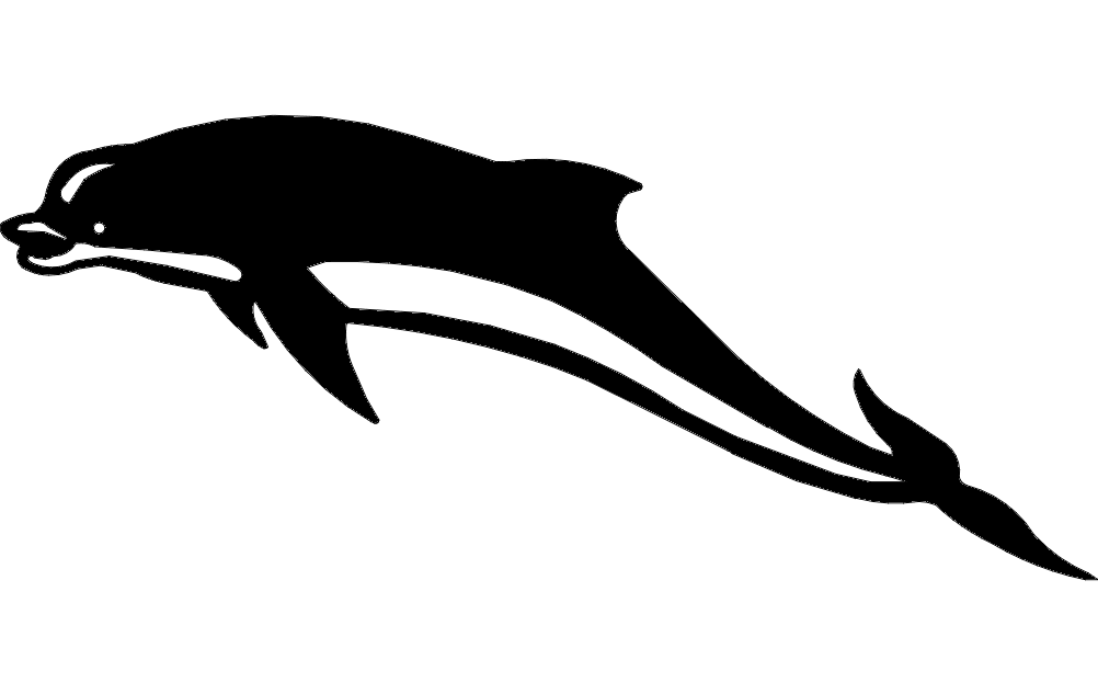Dolphin Fish CNC Router Free DXF File