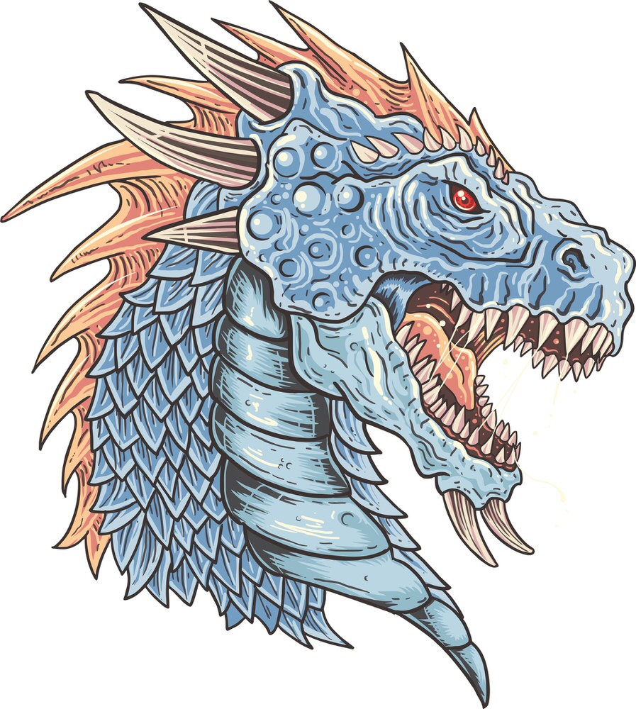 Dragon Art T-Shirt Print Free CDR Vectors File