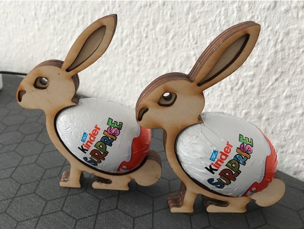 Easter Bunny Laser Cut DXF File Free Download | Vectors File