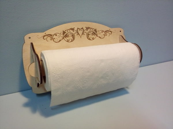Engraved Paper Towel Holder Template Free CDR File